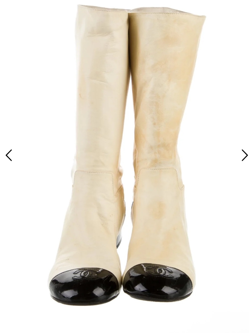 CHANEL Spring 2006 Couture Interlocking CC Logo Boots - Picture 3 of 6